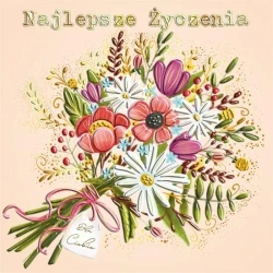 Karnet KW Imieniny - Letni bukiet - Henry