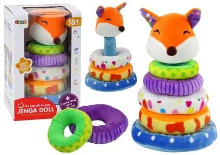 Piramidka pluszowa Lis 27cm - Leantoys