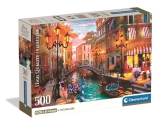 Puzzle 500 Sunse Over Venice - Clementoni