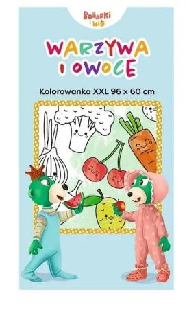Kolorowanka XXL. Warzywa i owoce - praca zbiorowa