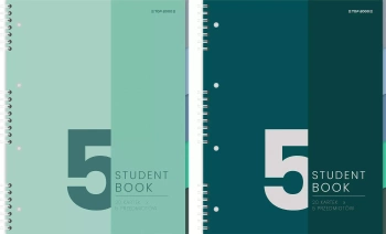 Kołozeszyt B5/100k kratka Studentbook 5przedm A 5