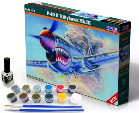 Model samolotu do sklejania D-220 P-40 K 'Kittyhawk'Mk.III