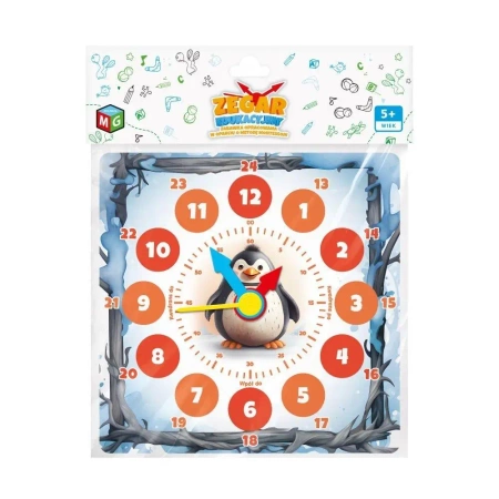 Zegar edukacyjny - Pingwin - Multigra