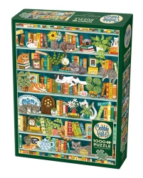 Puzzle 1000 Miejsce dla książek i kotów 112236 - Cobble Hill