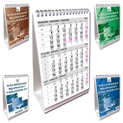 Kalendarz 2026 A5 biurkowy trójdzielny pion mix - EV-Corp