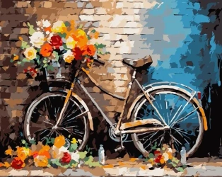 Malowanie po numerach 40x50 Rower - Koh-I-Noor