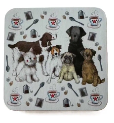 Podkładka pod kubek C247 Psy i herbata - Alex Clark