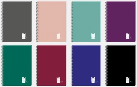 Kołozeszyt A5/100K kratka UV One Color (5szt) - INTERDRUK