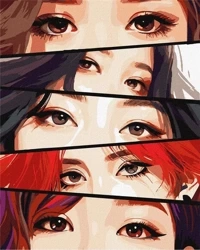 Malowanie po numerach - Magiczne oczy 40x50cm - Ideyka