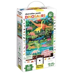 Observation Puzzle. Dinosaurs 4+ - Banana Panda