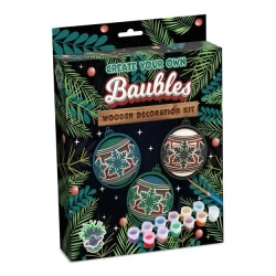 Zestaw do tworzenia obrazów z drewna - Bombki - Splat Planet