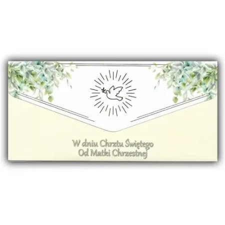 Karnet-koperta Chrzest od Matki Chrzestnej - Trend