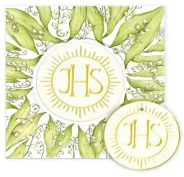 Karnet KW Komunia. Hostia z konwaliami - Henry