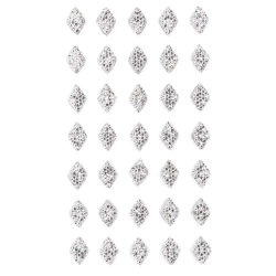 Kryształki samoprzylepne diamenty 35szt - Dalprint
