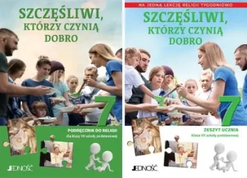 SZCZĘŚLIWI KTÓRZY CZYNIĄ DOBRO 7 SP PODRĘCZNIK + ĆWICZENIE (na 1 godzinę) - ks. dr Krzysztof Mielnicki, Elżbieta Kondrak