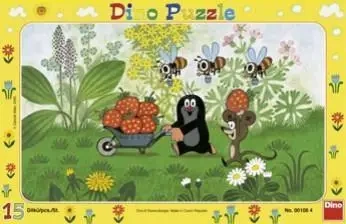 Puzzle 15 Krecik na wycieczce DINO - Dino Toys