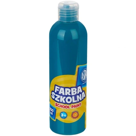 Farba szkolna naturalna tempera Astra 250 ml turkusowa - ASTRA art-pap