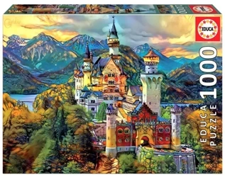 Puzzle 1000 Zamek Neuschwanstein, Niemcy G3 - Educa
