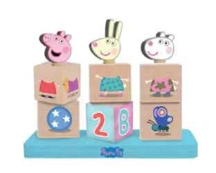 Świnka Peppa układanka drewniana