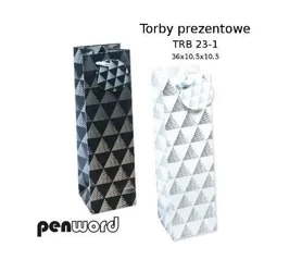 Torebka prezentowa 36x10,5x10,5cm MIX - Penword