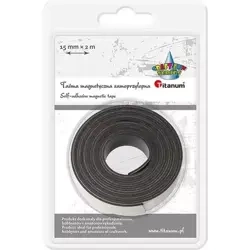 Taśma magnetyczna samoprzylepna 15mmx2m czarna - Titanum