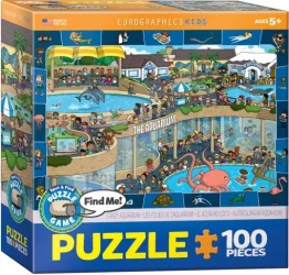 Puzzle 100 Find Me Crazy Aquarium 6100-0543 - Eurographics