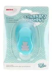 Dziurkacz ozdobny - Miś 2,5cm MIX - Brewis