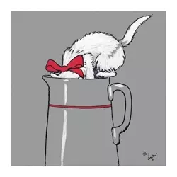 Karnet kwadrat z kopertą Thirsty Work - Museums & Galleries