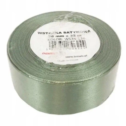 Wstążka satynowa khaki 38mm x 32m - Brewis