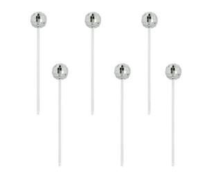 Mieszadełko Disco ball 20cm 6szt - Boland