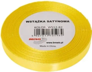 Wstążka satynowa kanarkowy 38mm x 32m - Brewis