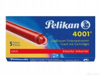 Naboje czerwony Pelikan 5 szt.