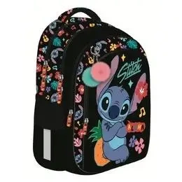 Plecak 4 komorowy Stitch black Aloha - ST-MAJEWSKI