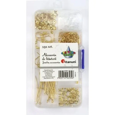 Akcesoria do biżuterii złote 191el - Titanum
