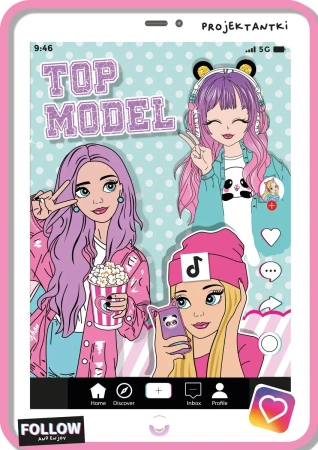 Top model. Kolorowanka z wykrojnika - Katarzyna Maćkowiak