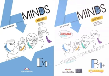 4 MINDS B1+ Student`s Book + Workbook & Grammar Book + kod DigiBook EGIS - Jenny Dooley