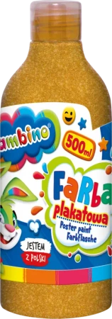 Farba plakatowa złota 500ml BAMBINO - ST-MAJEWSKI