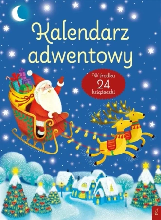 Kalendarz adwentowy. W środku 24 książeczki - praca zbiorowa