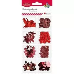 Zestaw do cardmakingu czerwony - Titanum