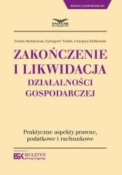 eBook Zakończenie i likwidacja działalności gospodarczej - Emilia Bartkowiak