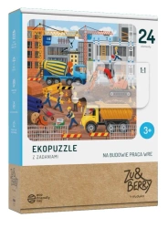Na budowie praca wre. Ekopuzzle z zadaniami - Muduko