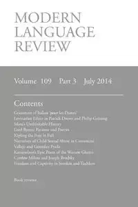 Modern Language Review (109 - Connon D. F.