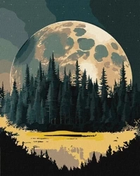 Malowanie po numerach - Tajemnicza kraina 40x50cm - Ideyka