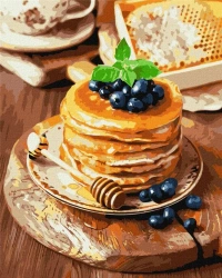 Malowanie po numerach - Naleśniki 40x50cm - Ideyka