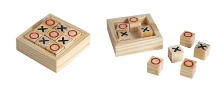 Gra Kółko i krzyżyk w drewnianej skrzynce - Norimpex