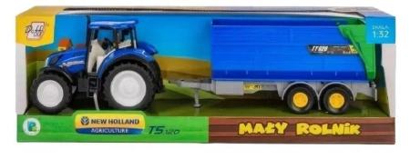 Traktor New Holland T5 z przyczepą wywrotką 1:32 - Daffi