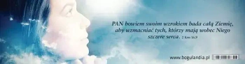 Zakładka do książki. Pan bowiem swoim wzrokiem bada całą Ziemię....