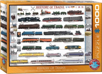 Puzzle 1000 History of Trains 6000-0251 - Eurographics