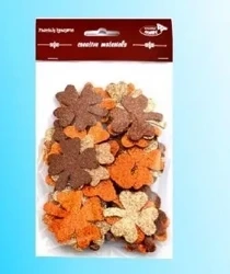 Koniczyny brokatowe tonacja brązowa 44szt - Galeria Hobby