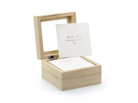 Księga gości - pudełko na porady 9,5x9,5x6cm - PartyDeco